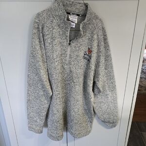 UVA Champion Gray Pullover Sweater Half Zip XL